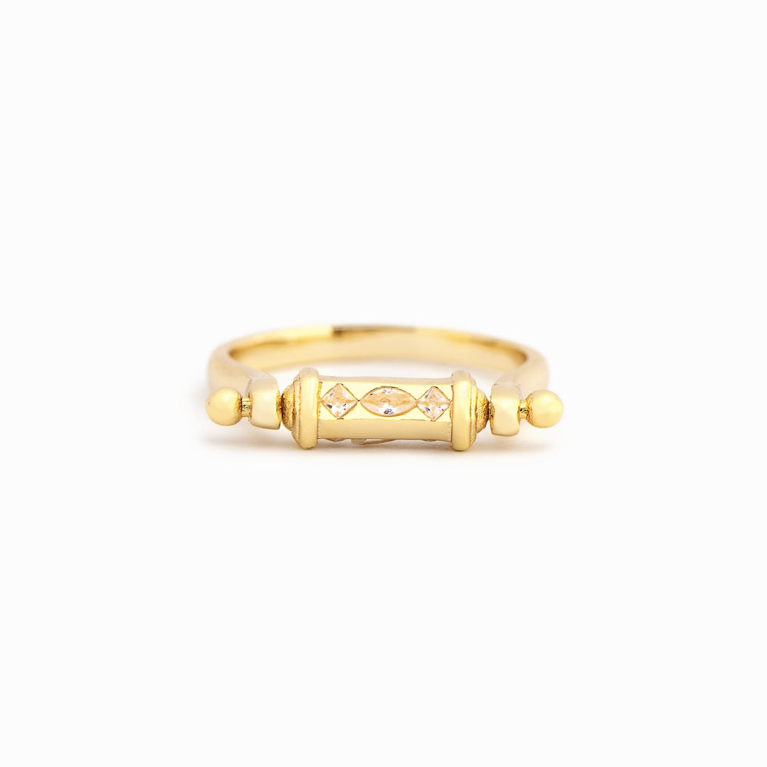 To My Daughter - Golden Serenity Spinner Ring