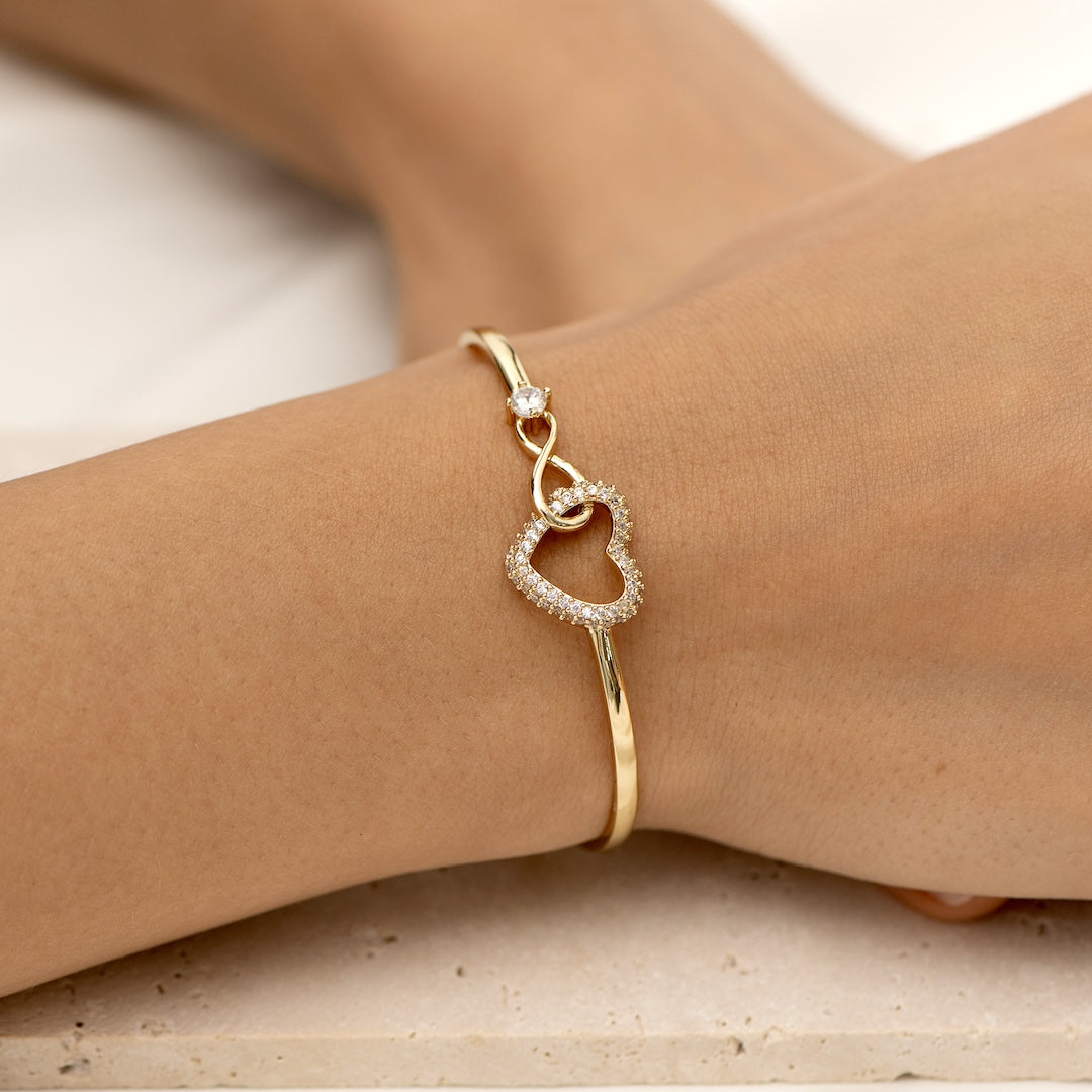 Always In My Heart - Infinity Heart Bracelet Rose Box