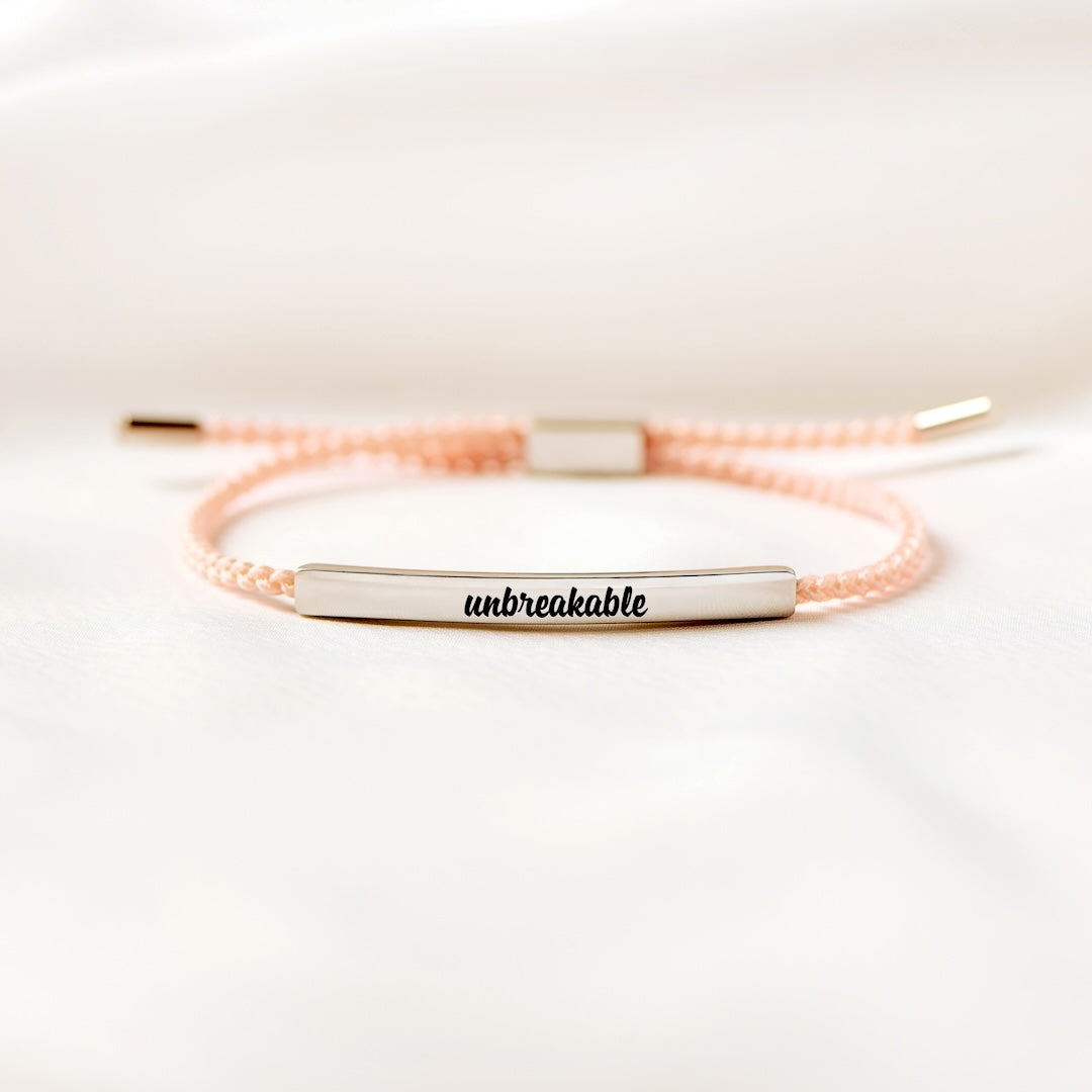 Unbreakable - Motivational Tube Bracelet