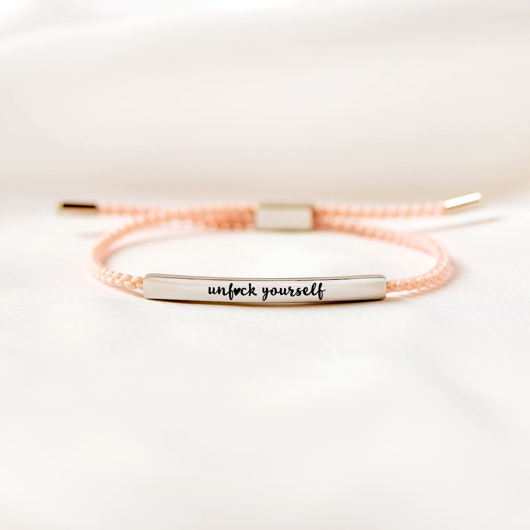 UNF♥CK YOURSELF MOTIVATIONAL TUBE BRACELET