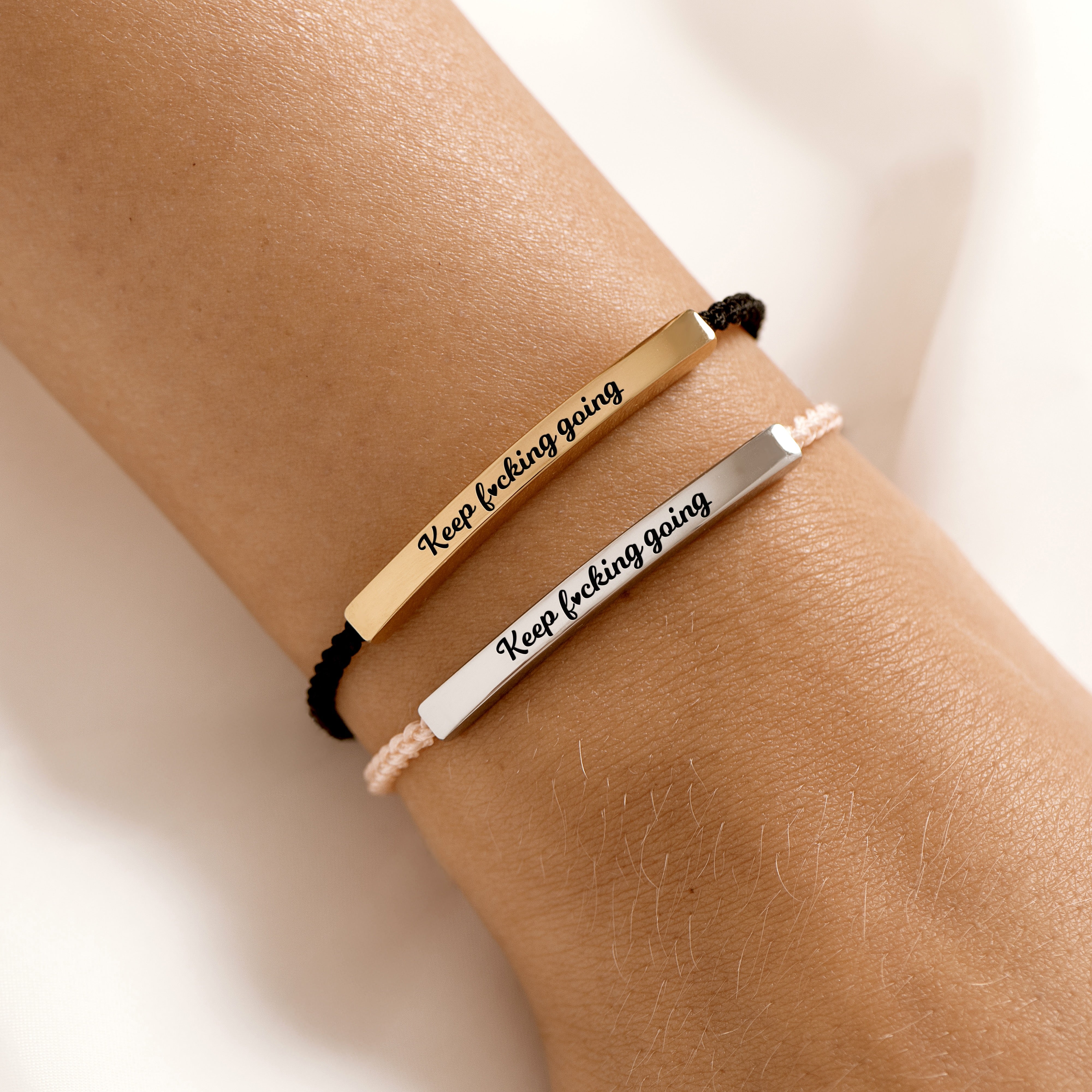 Keep F♡cking Going - Motivational Tube Bracelet