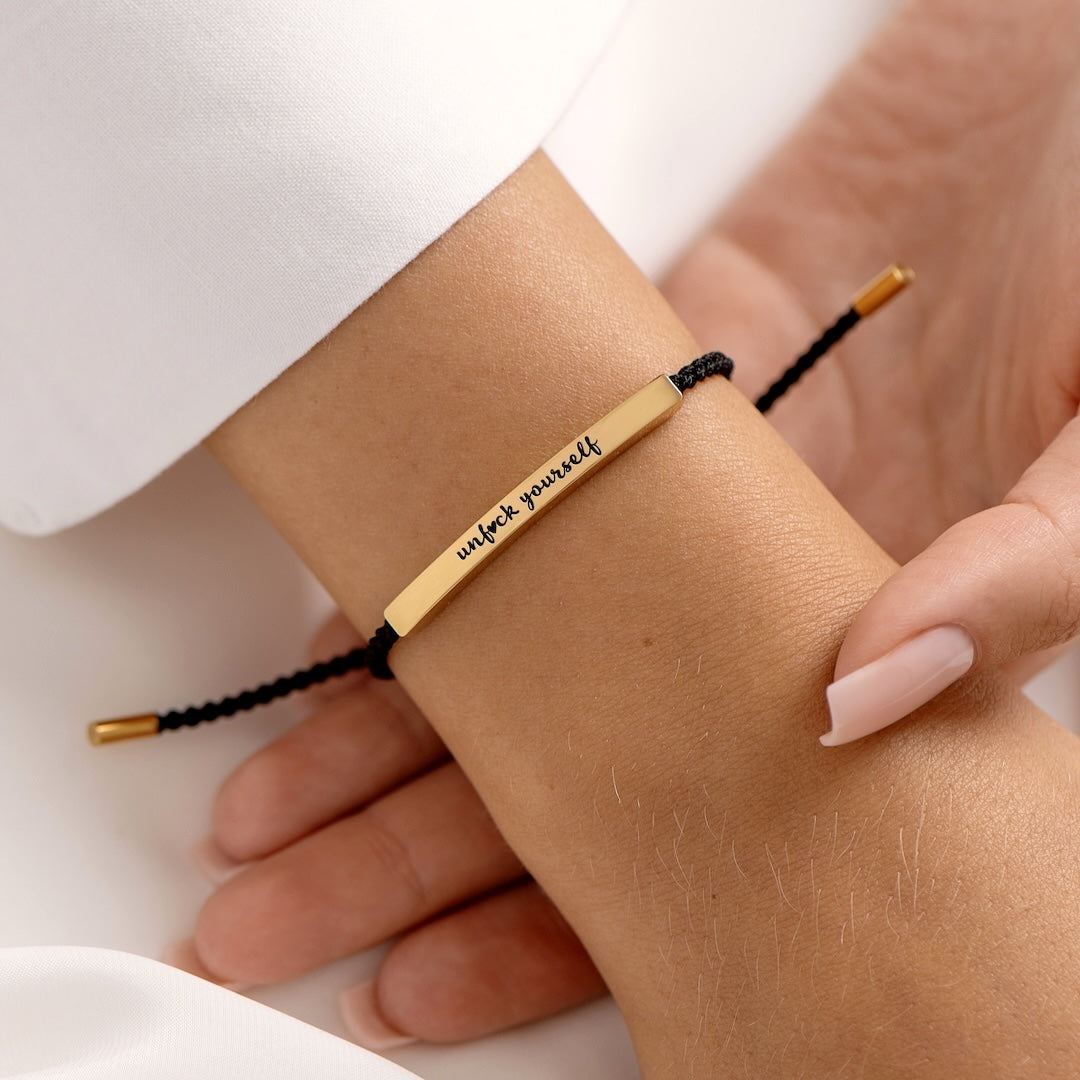 UNF♥CK YOURSELF MOTIVATIONAL TUBE BRACELET