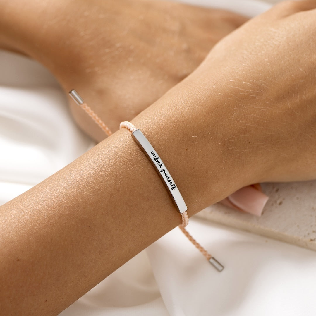 UNF♥CK YOURSELF MOTIVATIONAL TUBE BRACELET