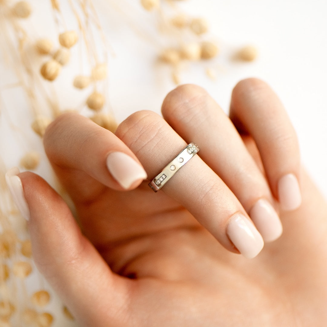 LOVE ME UNTIL I'M ME AGAIN - LOVE MORSE CODE RING