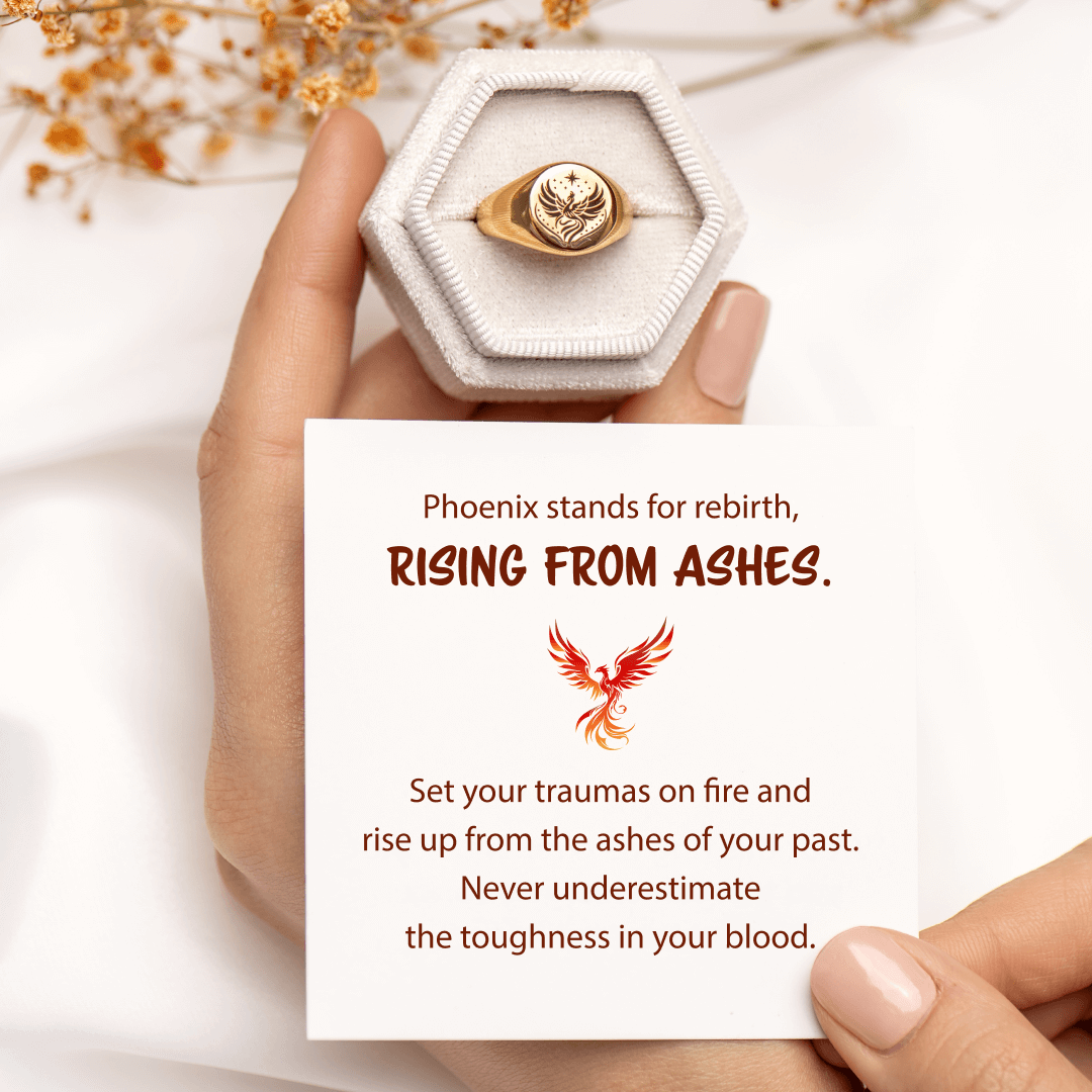 Rise From Ashes - Phoenix Signet Ring