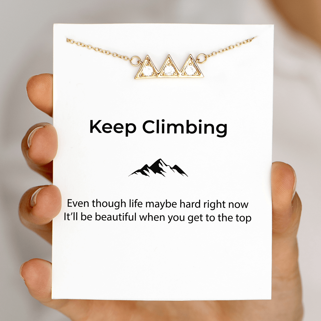 Keep Climbing - Mountain Necklace