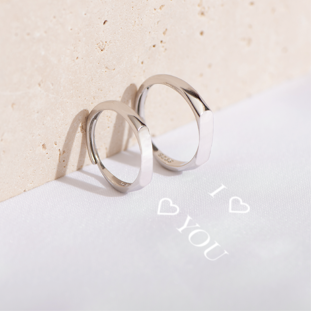 'I Love You' Reflection Ring - Rose Box