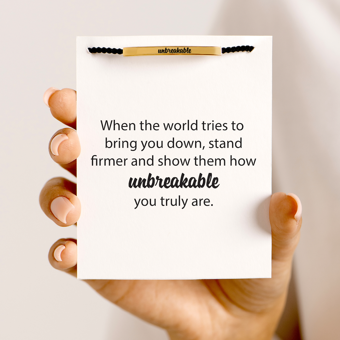 Unbreakable - Motivational Tube Bracelet